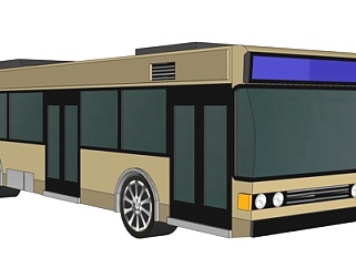 现代<em>旅游</em>巴士su模型