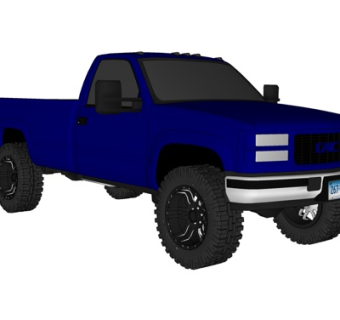 现代运输车su模型