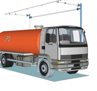 现代洒水车su模型