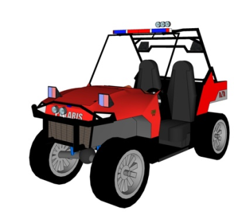 现代越野车su模型