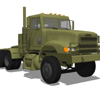 现代装甲车su模型