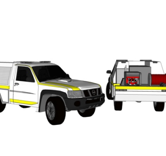 现代运输车su模型