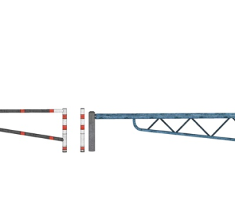 现代铁艺围栏su模型