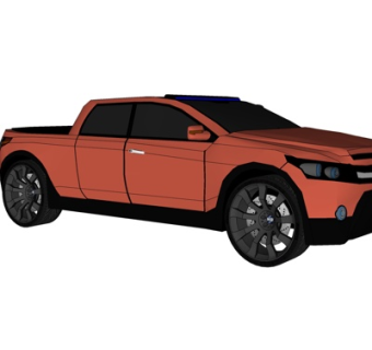 现代运输车su模型