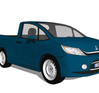 现代运输车su模型