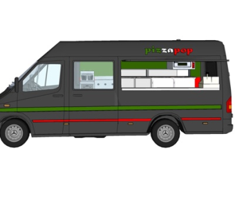 现代救护车su模型