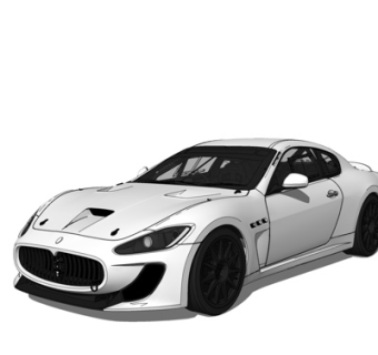 现代跑车su模型