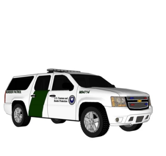 现代警车su模型