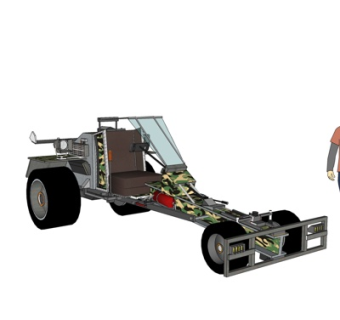 现代跑车su模型