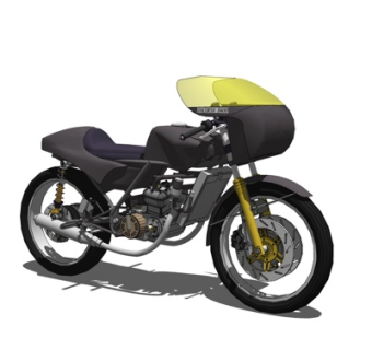 现代摩托车su模型