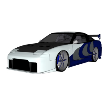现代跑车su模型