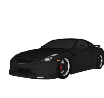 现代跑车su模型