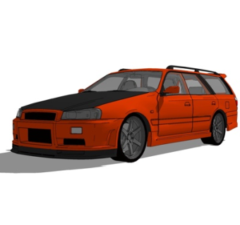 现代跑车su模型