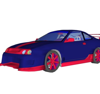 现代跑车su模型