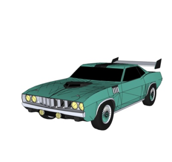 现代跑车su模型