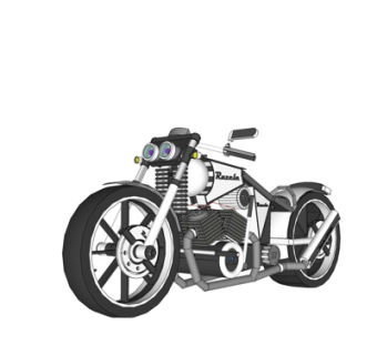 现代摩托车su模型