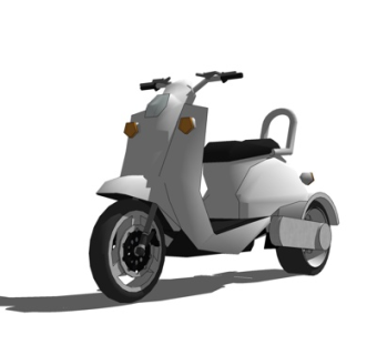 现代摩托车su模型