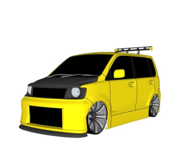 现代跑车su模型