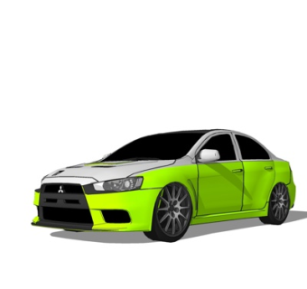 现代跑车su模型