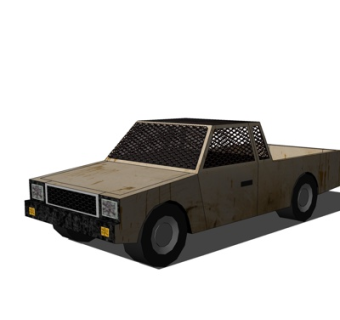 现代老式皮卡su模型