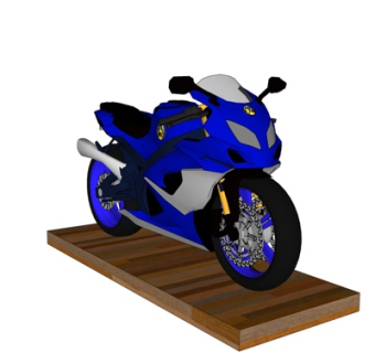 现代摩托车su模型