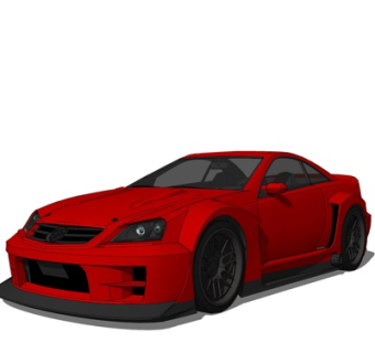 现代跑车su模型