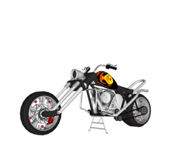 现代摩托车su模型