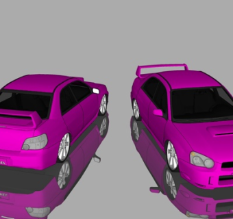 现代跑车su模型