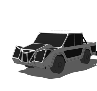 现代皮卡su模型