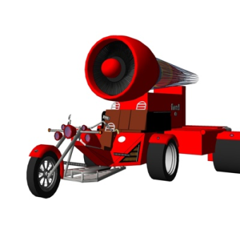 现代摩托车su模型