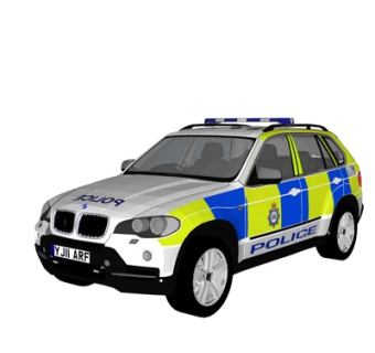 现代警车su模型