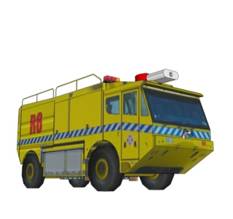 现代消防车su模型