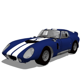 现代跑车su模型