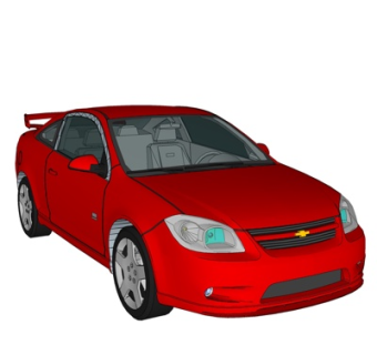 现代跑车su模型