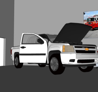 现代运动型多用途汽车su模型