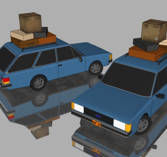 现代家用汽车su模型