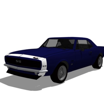 现代跑车su模型