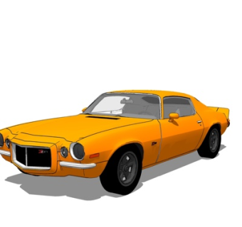 现代跑车su模型