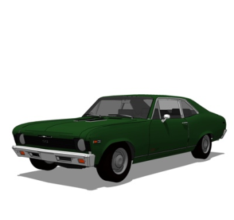 现代跑车su模型