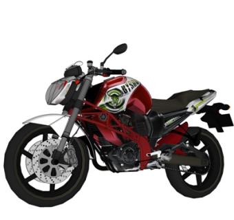 现代摩托车su模型