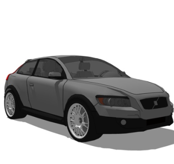 现代运动型多用途汽车su模型