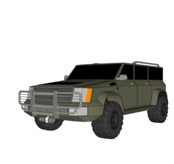 现代运动型多用途汽车su模型