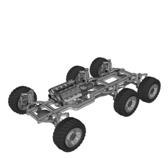 现代汽车传动系统su模型