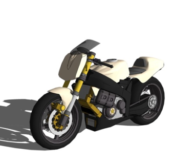 现代摩托车su模型