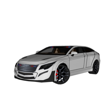 现代家用汽车su模型