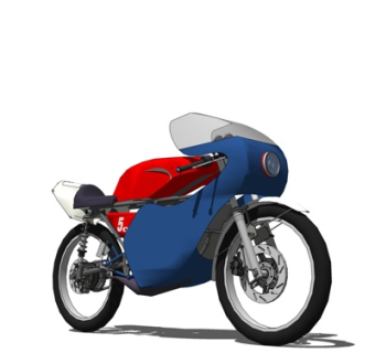 现代摩托车su模型