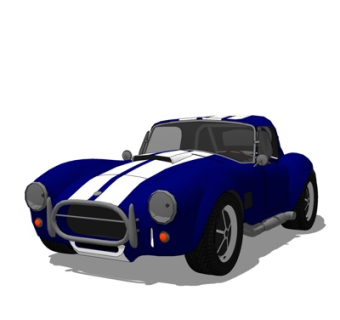 现代小跑车su模型