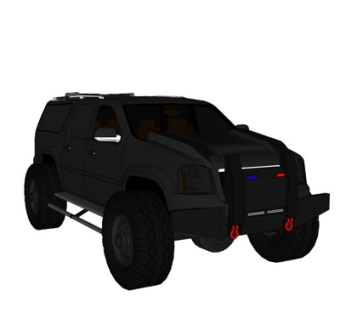 现代越野车su模型