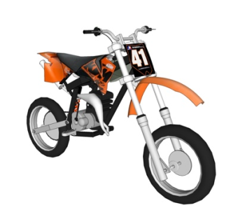 现代摩托车su模型