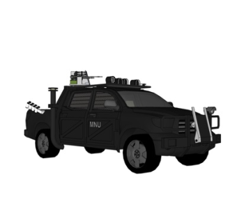 现代军用汽车su模型